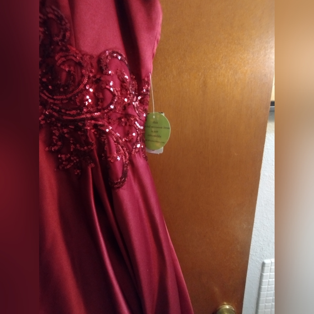 Cranberry gown